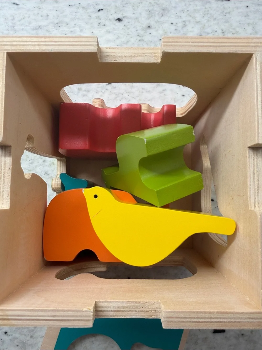 DwellStudio Zoo Wooden Shape Sorter | Vintage Toddler Toy